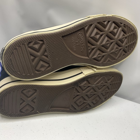 Converse X Undefeated Sneakers Chuck 70 All-Stars Hi Black Ivory Men 4 Wo's 6 - Picture 8 of 11